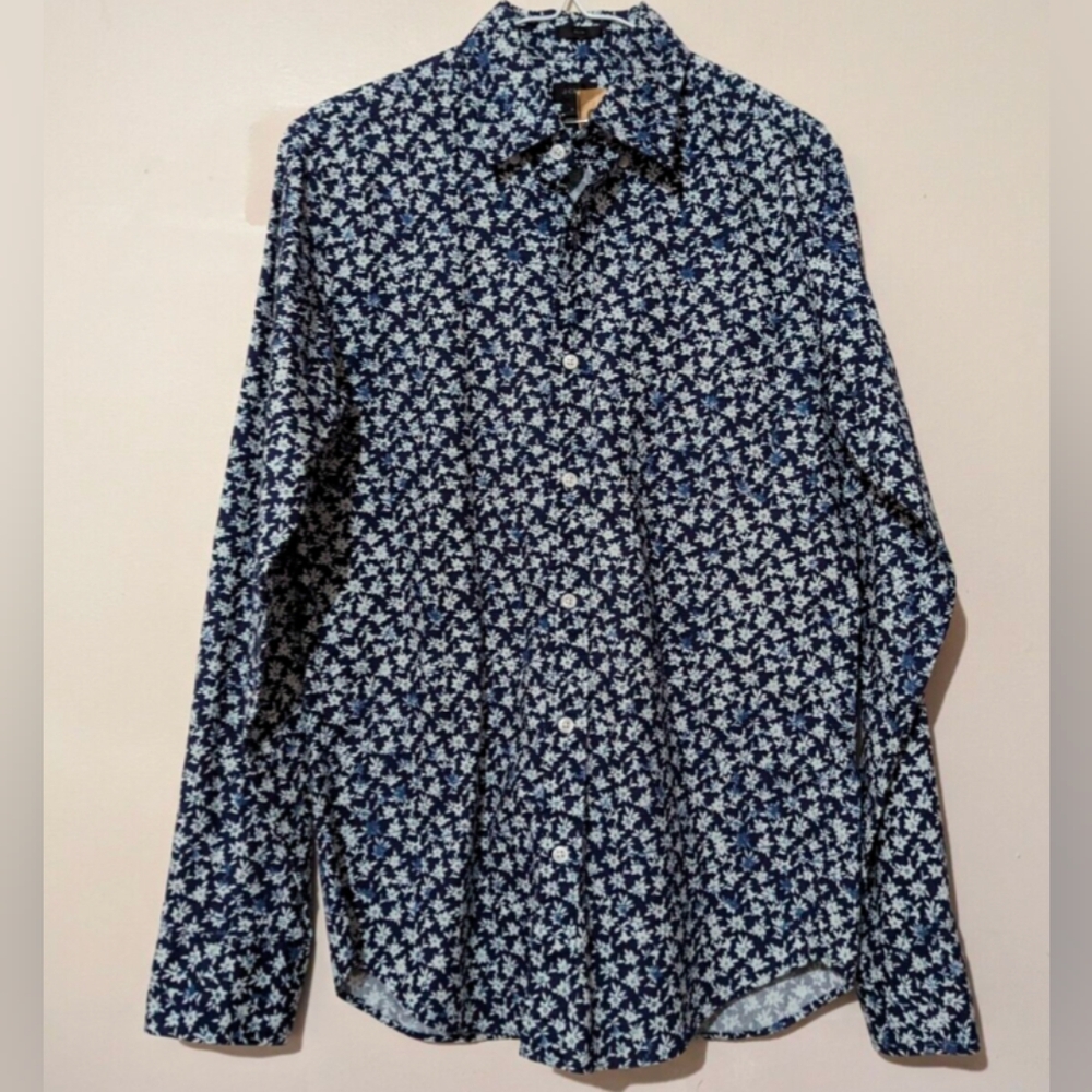 LAST CHANCE 3 for $30 J.Crew Men's Floral Slim Long Sleeve Button Up Size S EUC!